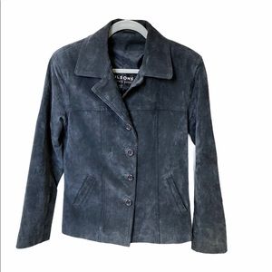 Wilsons Leather Suede Blazer Style Jacket